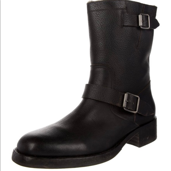 Maison Martin Margiela Mens Motorcyle Boots Sz 10 42 EU - Picture 2 of 5
